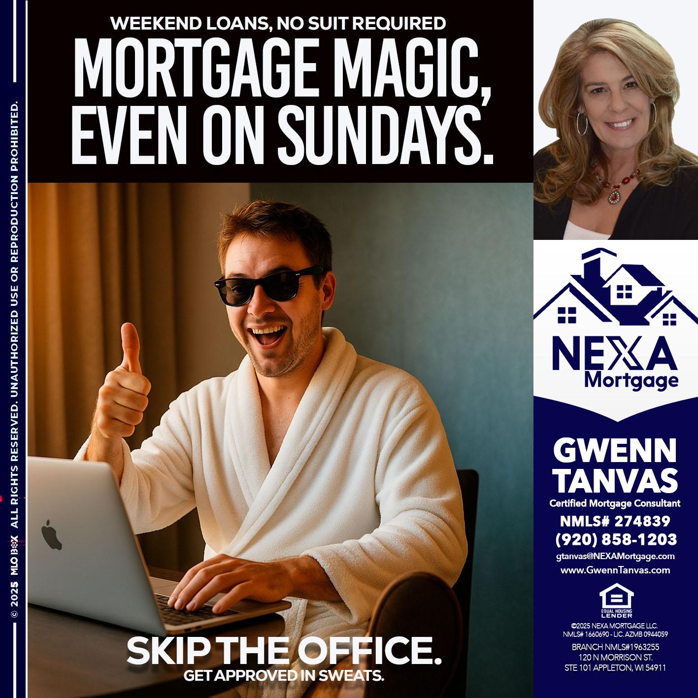 MORTGAGE MAGICS - Gwenn Tanvas -Certified Mortgage Consultant