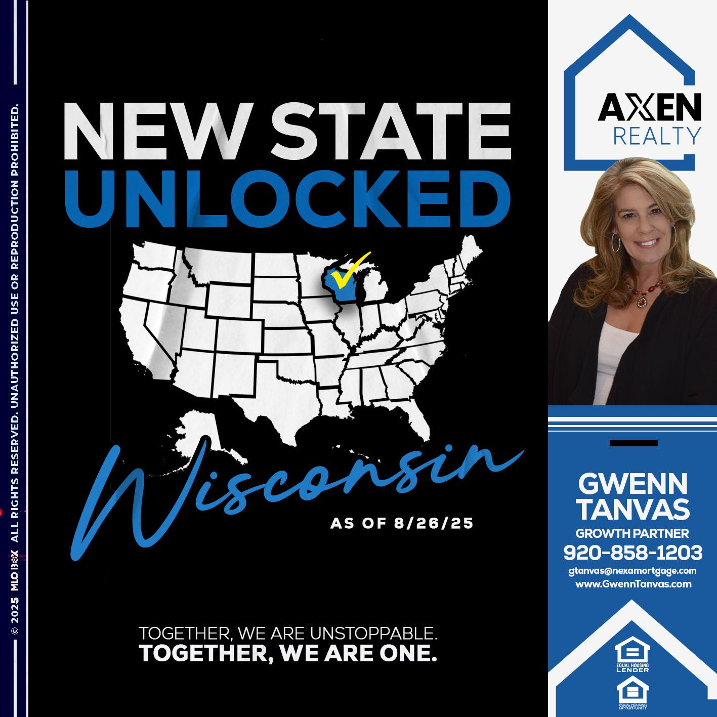 WISCONSIN - Gwenn Tanvas -Certified Mortgage Consultant