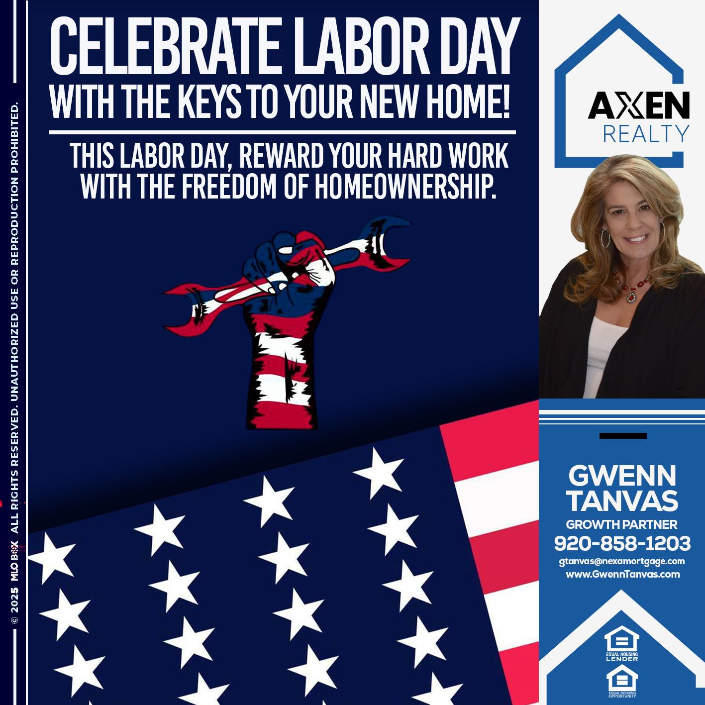 LABOR DAY - Gwenn Tanvas -Certified Mortgage Consultant