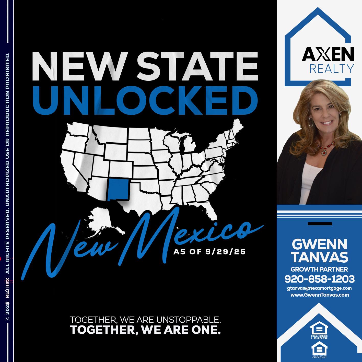NEW MEXICO - Gwenn Tanvas -Certified Mortgage Consultant