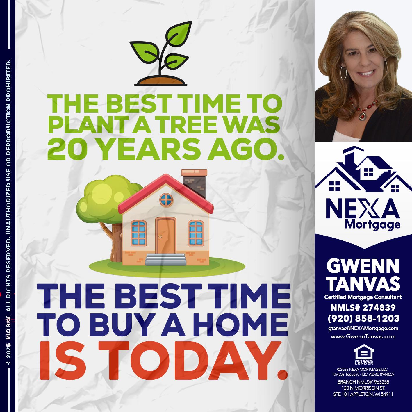 BEST TIME TO - Gwenn Tanvas -Certified Mortgage Consultant