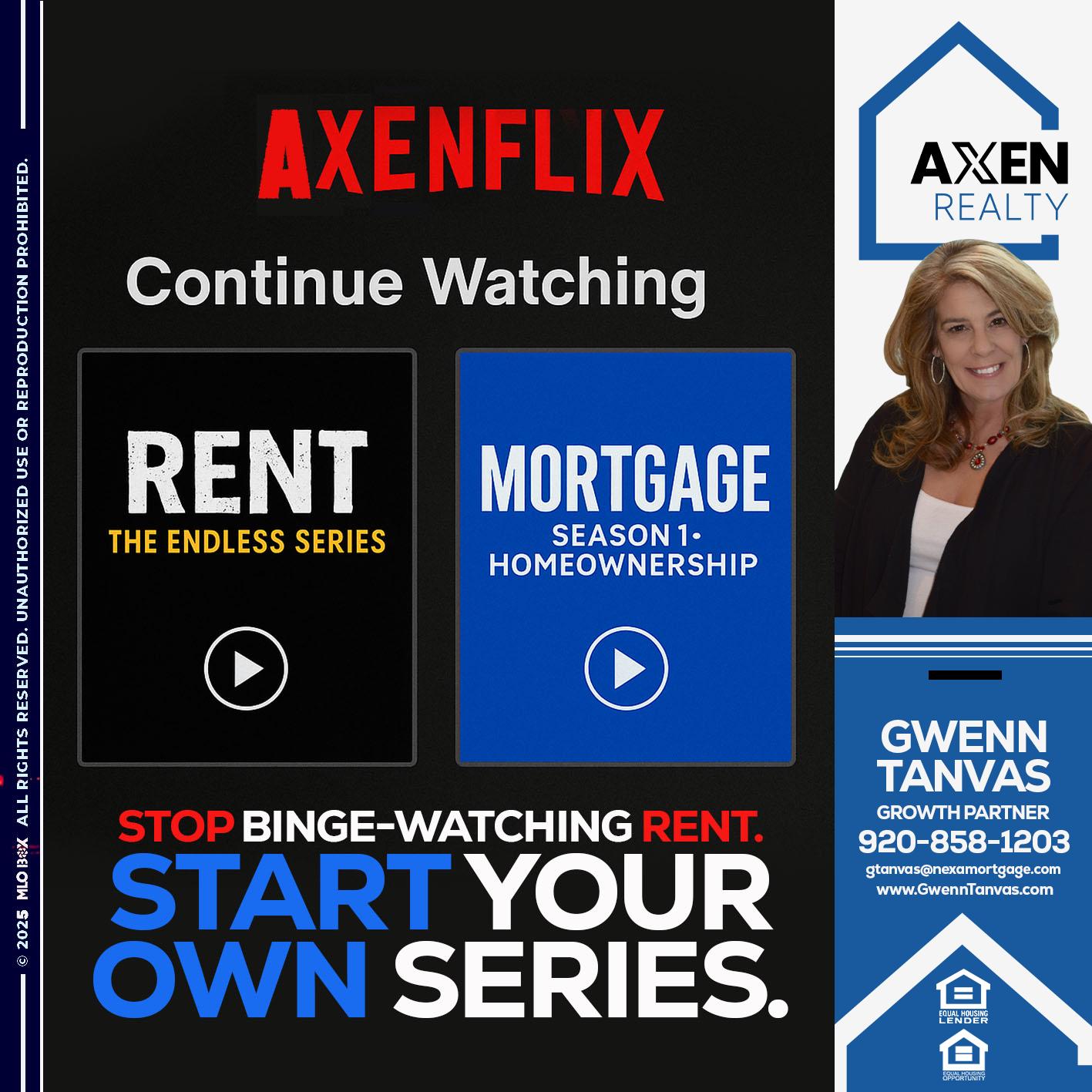 AXEN FLIX - Gwenn Tanvas -Certified Mortgage Consultant