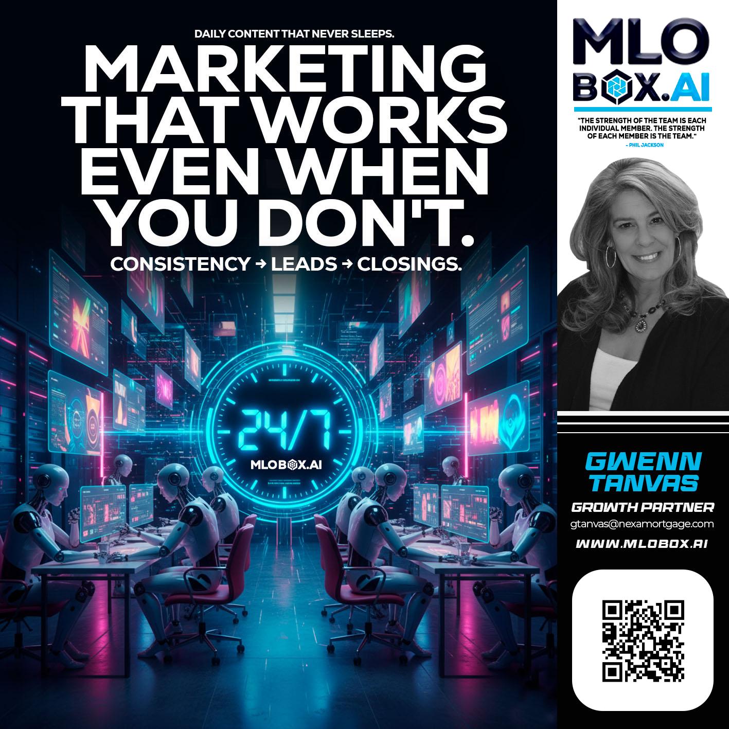 MARKETING THAT WORKS - Gwenn Tanvas -Certified Mortgage Consultant