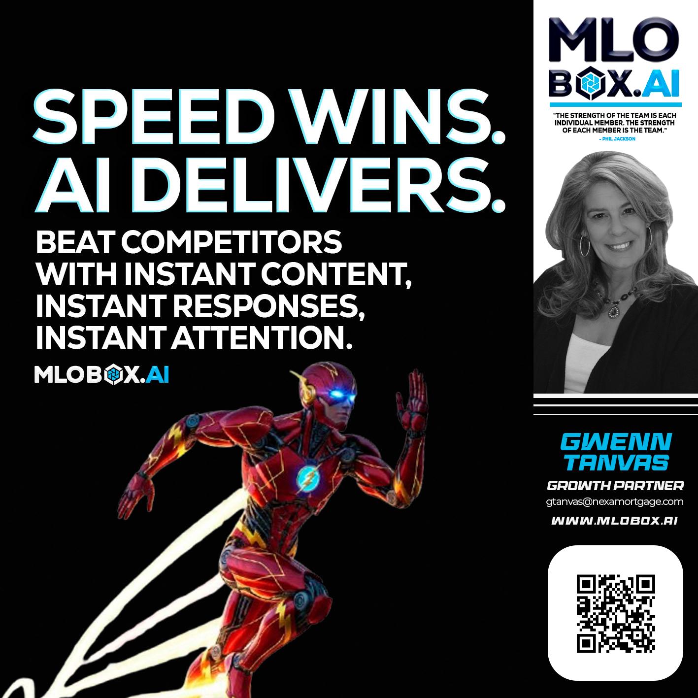 SPEED WINS - Gwenn Tanvas -Certified Mortgage Consultant