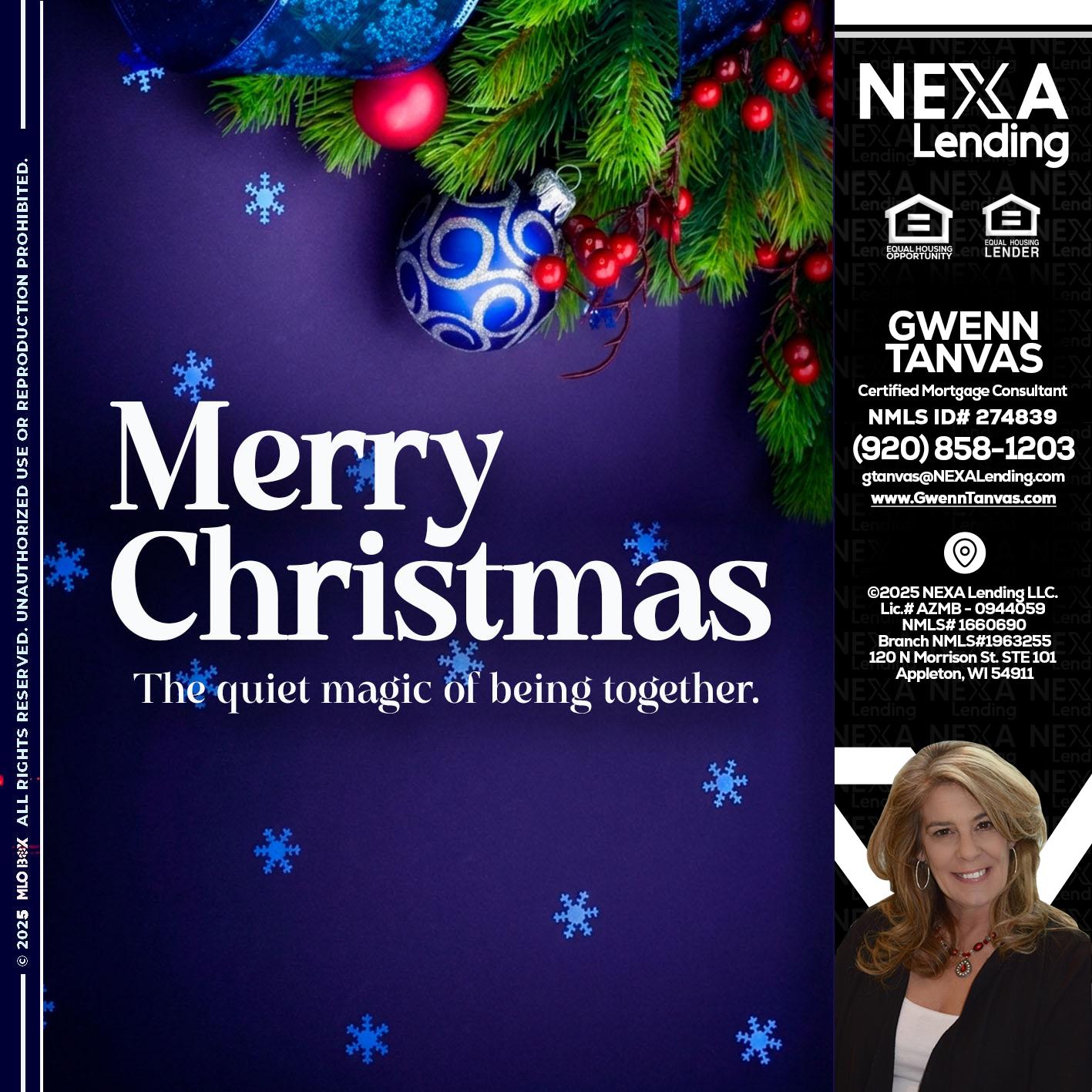 merry christmas - Gwenn Tanvas -Certified Mortgage Consultant