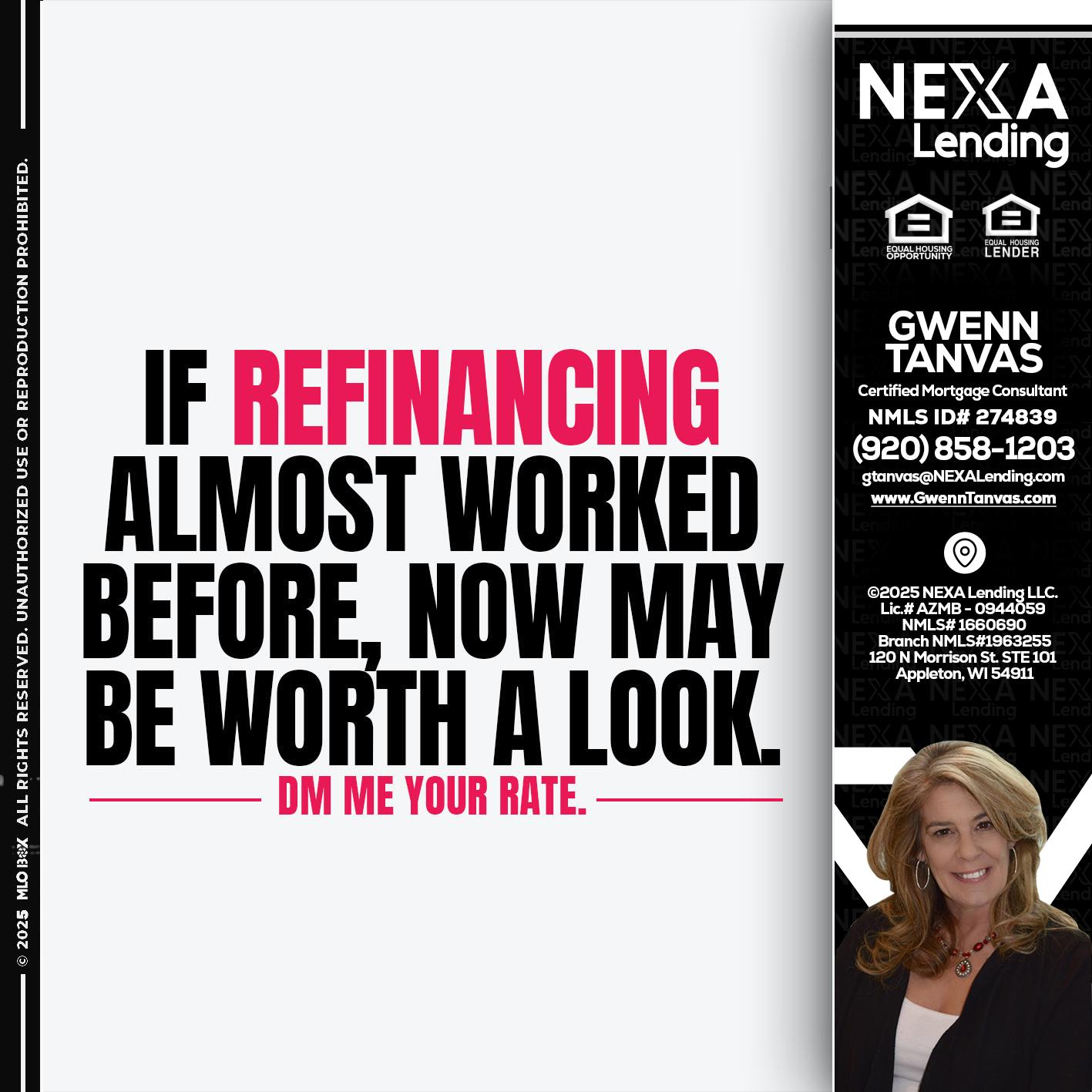 if refinancing - Gwenn Tanvas -Certified Mortgage Consultant