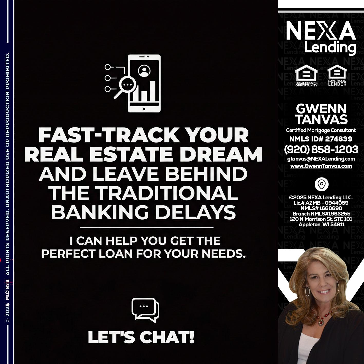 FAST TRACK - Gwenn Tanvas -Certified Mortgage Consultant
