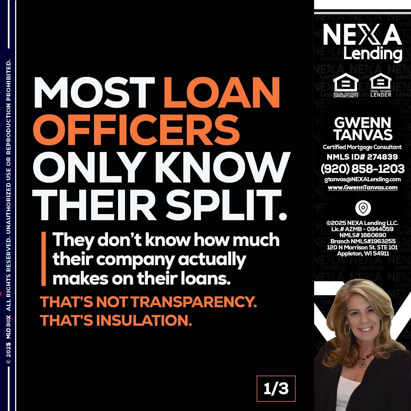 1 OF 3 - Gwenn Tanvas -Certified Mortgage Consultant