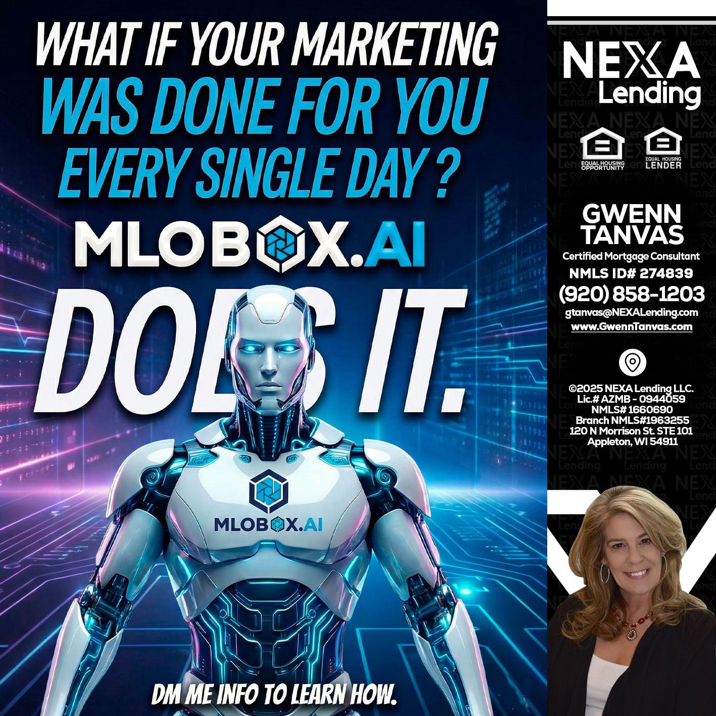 DOES IT - Gwenn Tanvas -Certified Mortgage Consultant