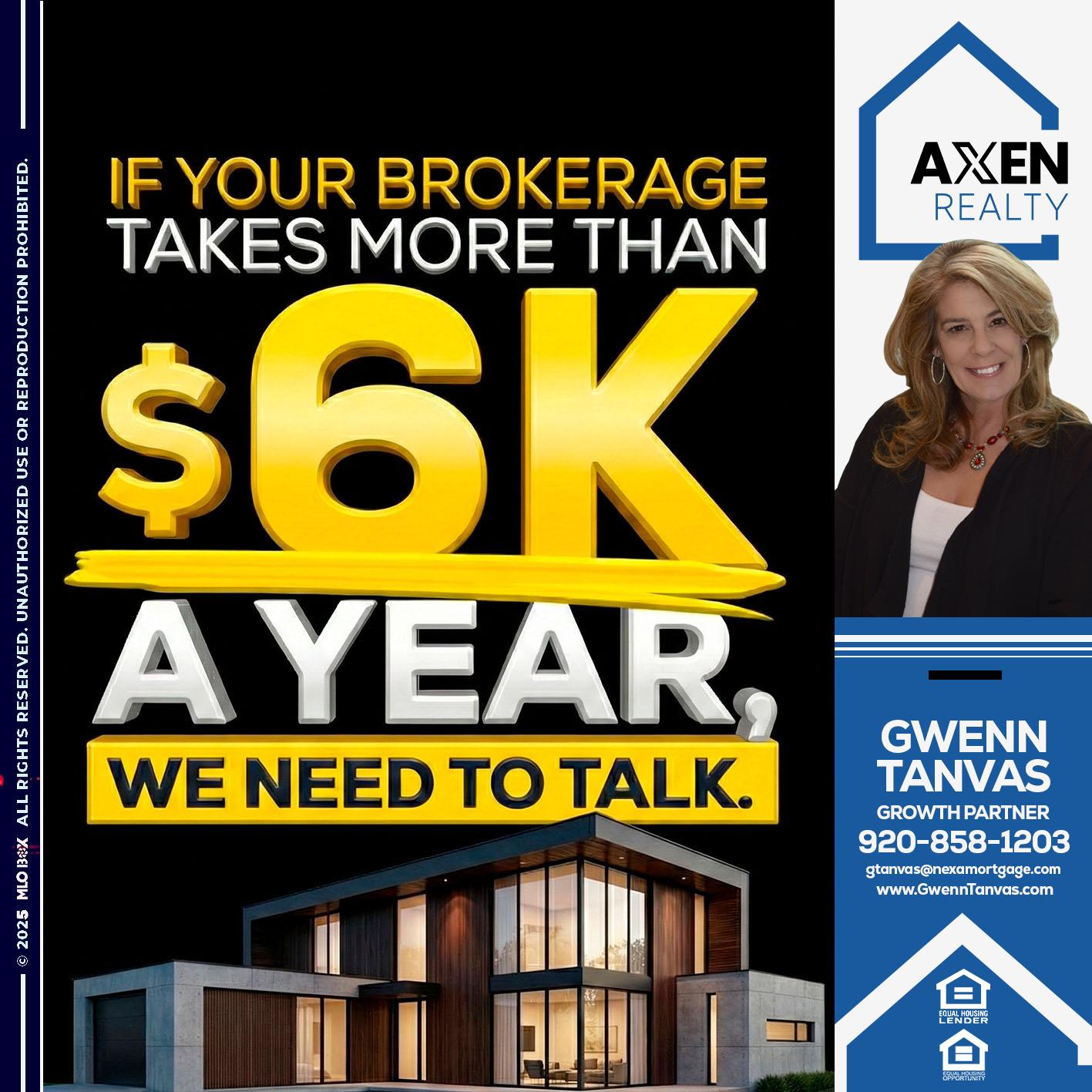 6K A YEAR - Gwenn Tanvas -Certified Mortgage Consultant
