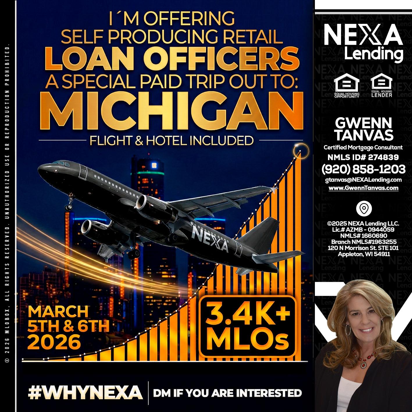 MICHIGAN - Gwenn Tanvas -Certified Mortgage Consultant