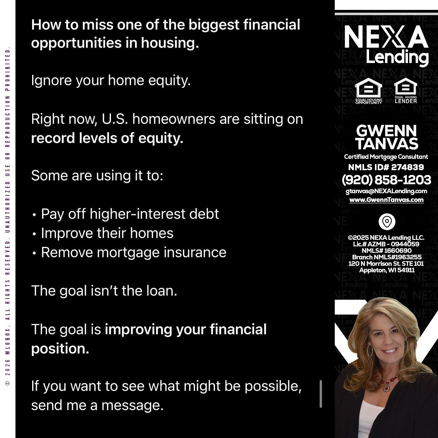 how to miss - Gwenn Tanvas -Certified Mortgage Consultant