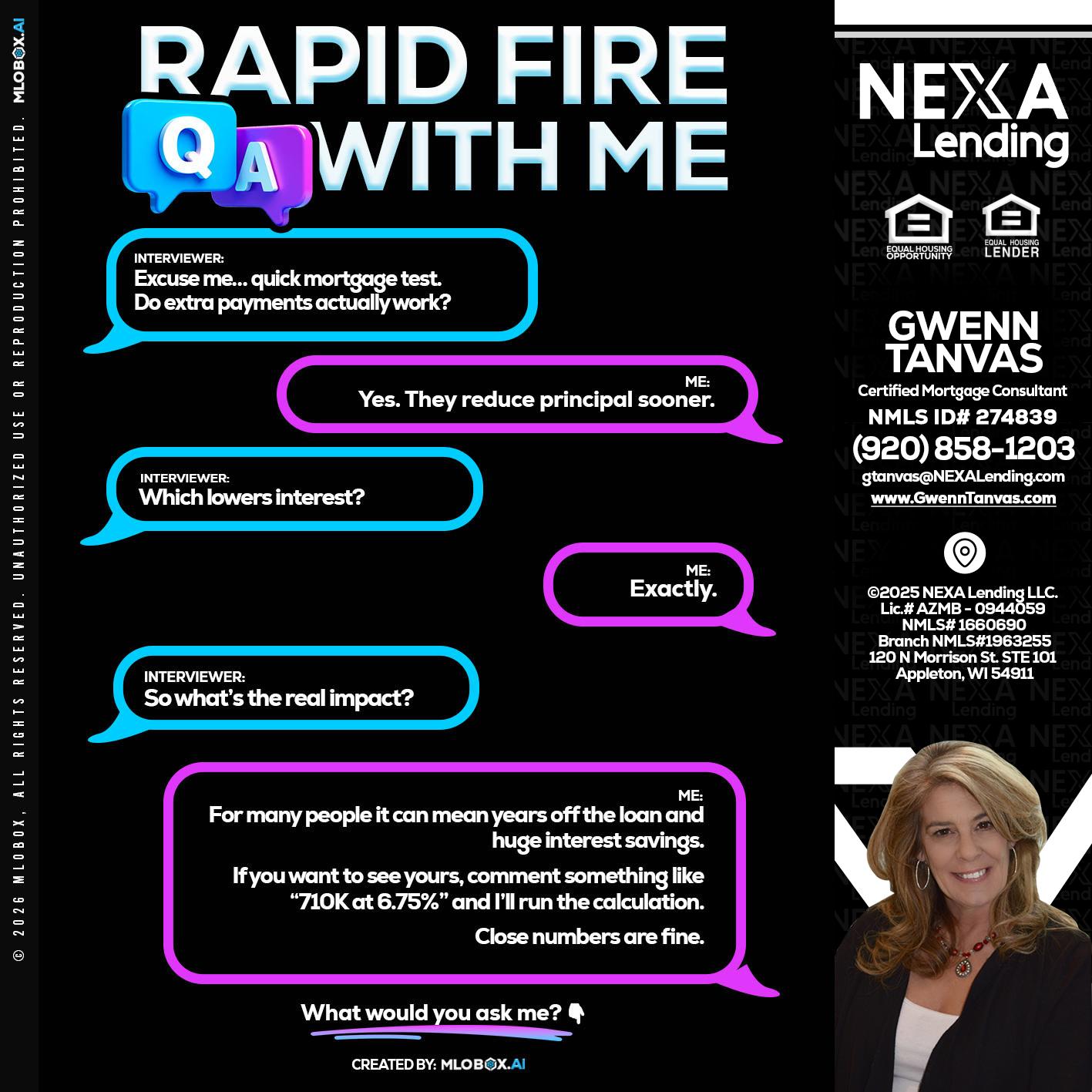 RAPID QA - Gwenn Tanvas -Certified Mortgage Consultant