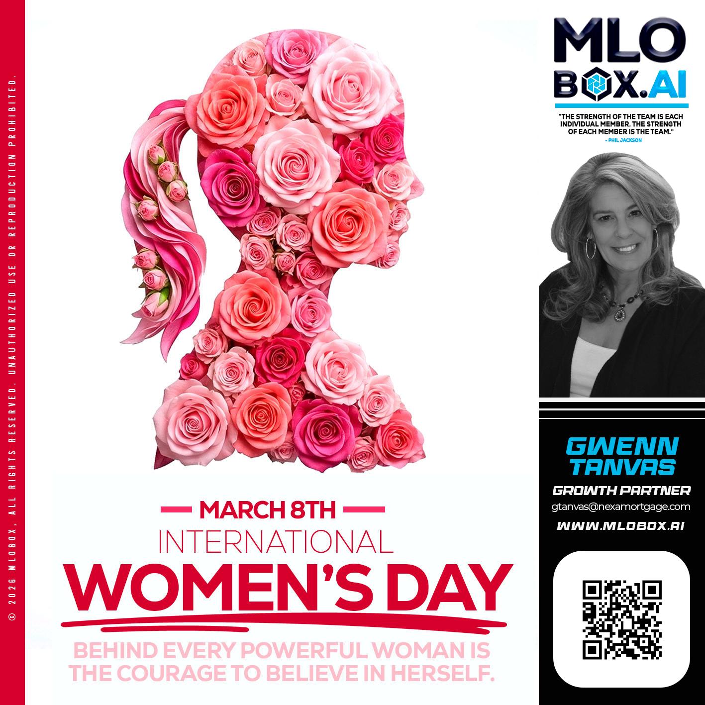 MARCH 8TH - Gwenn Tanvas -Certified Mortgage Consultant