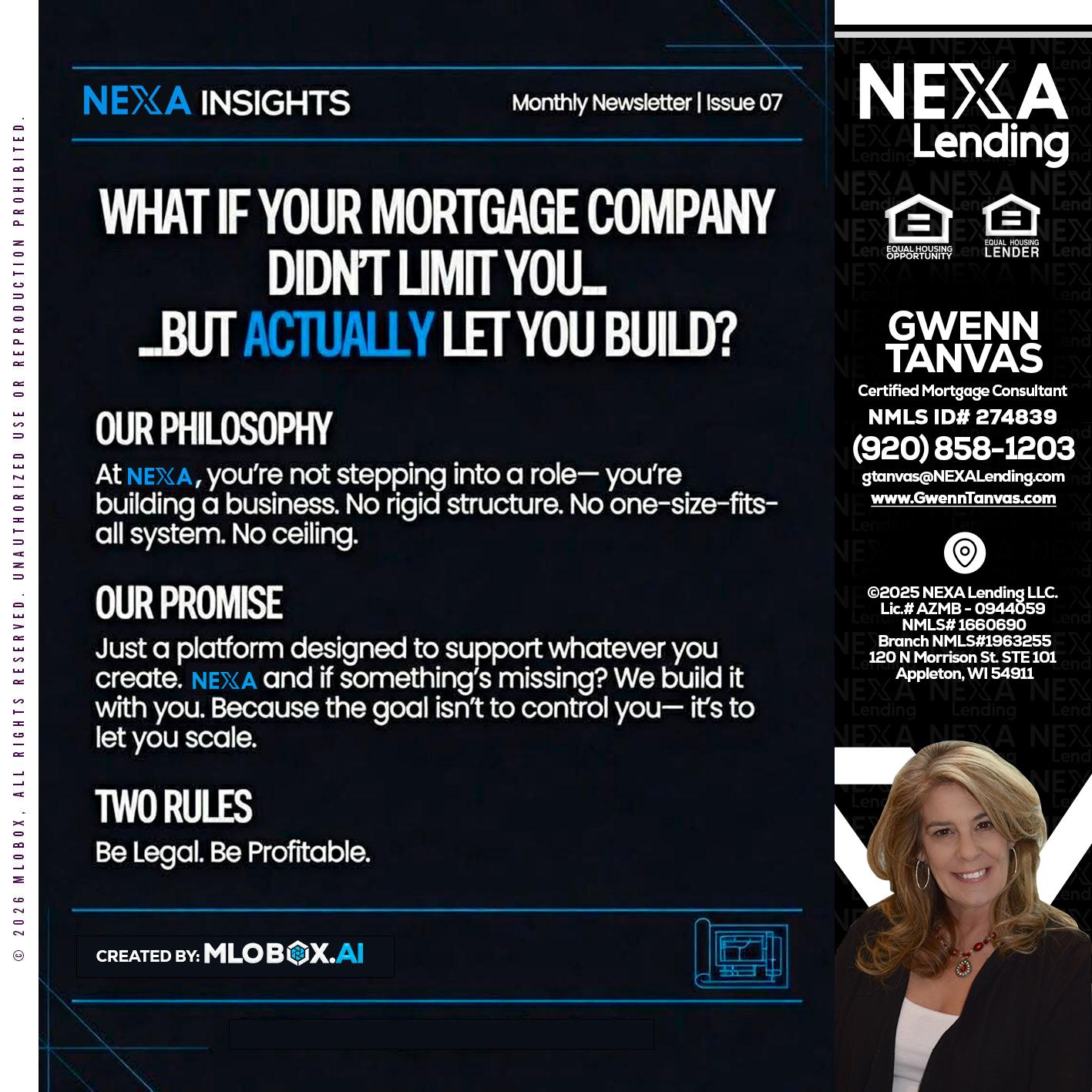NEXA INSIGHTS - Gwenn Tanvas -Certified Mortgage Consultant