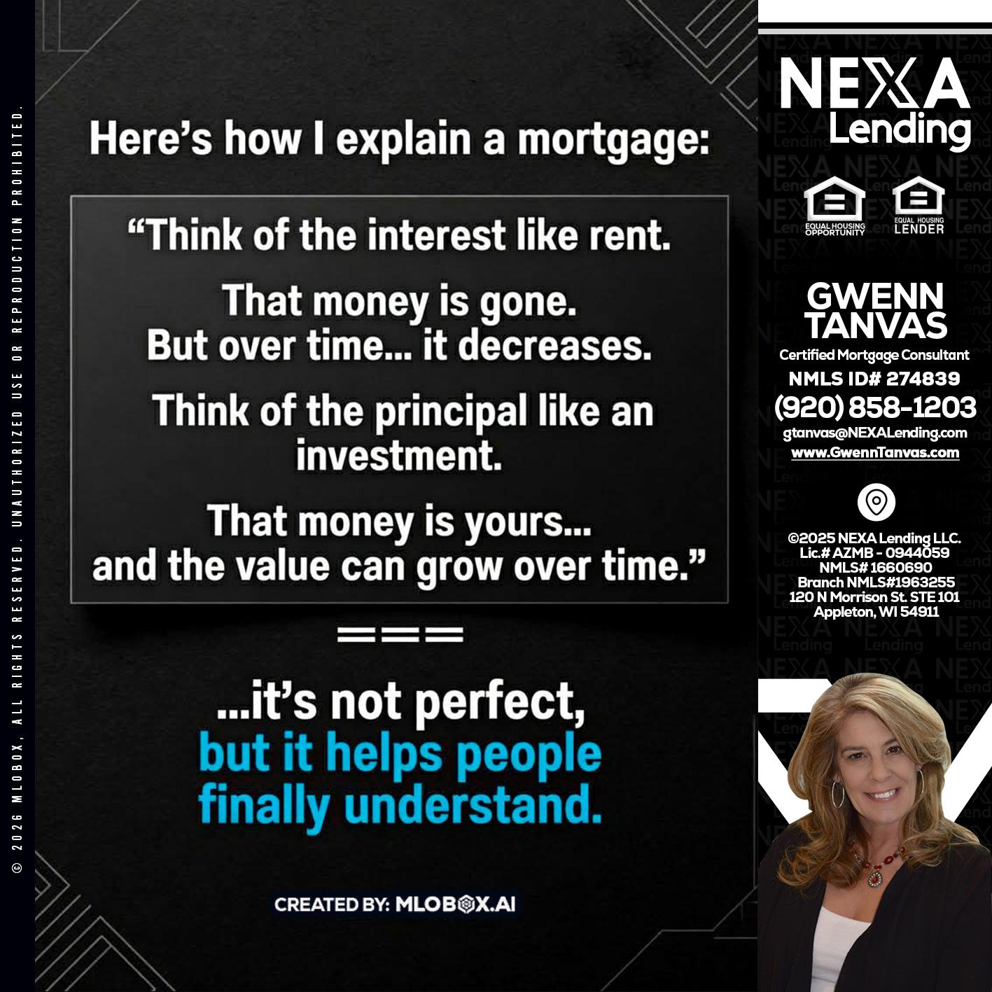 HERES NOW - Gwenn Tanvas -Certified Mortgage Consultant