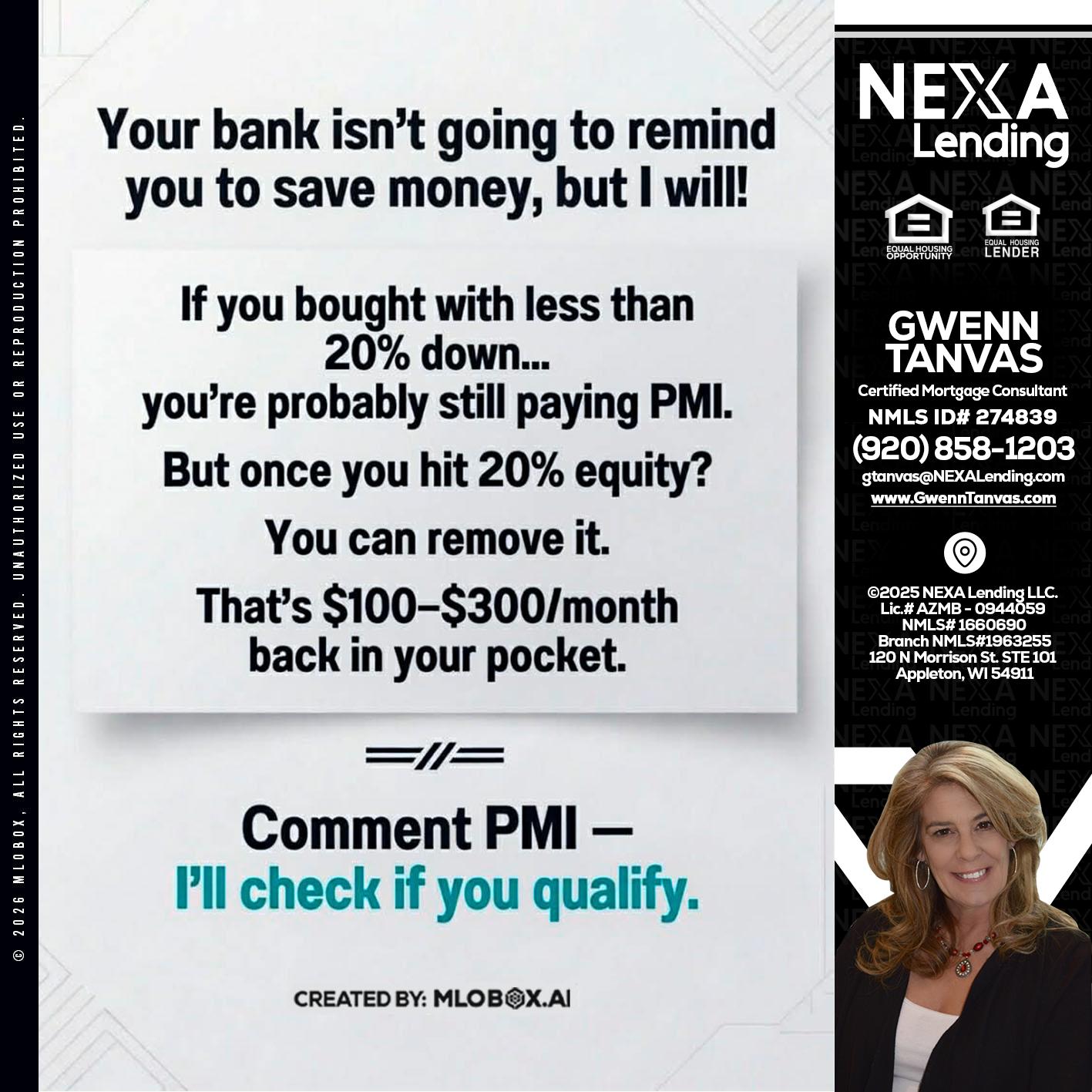 YOUR BANK ISNT - Gwenn Tanvas -Certified Mortgage Consultant