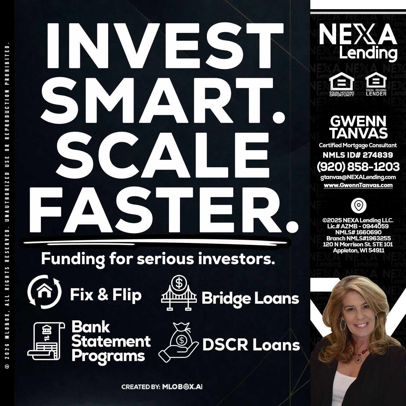 INVEST SMART - Gwenn Tanvas -Certified Mortgage Consultant