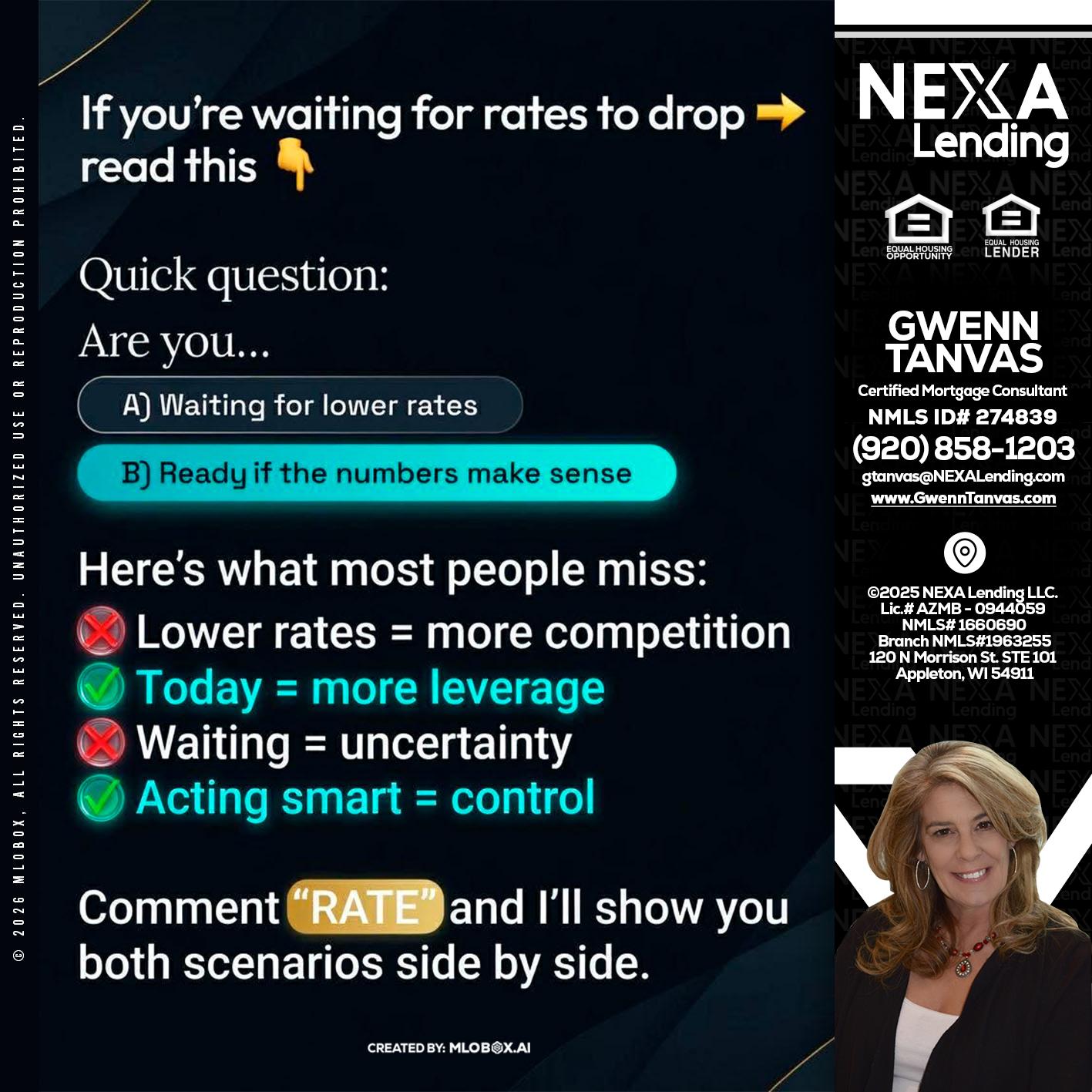 IF YOU ARE - Gwenn Tanvas -Certified Mortgage Consultant