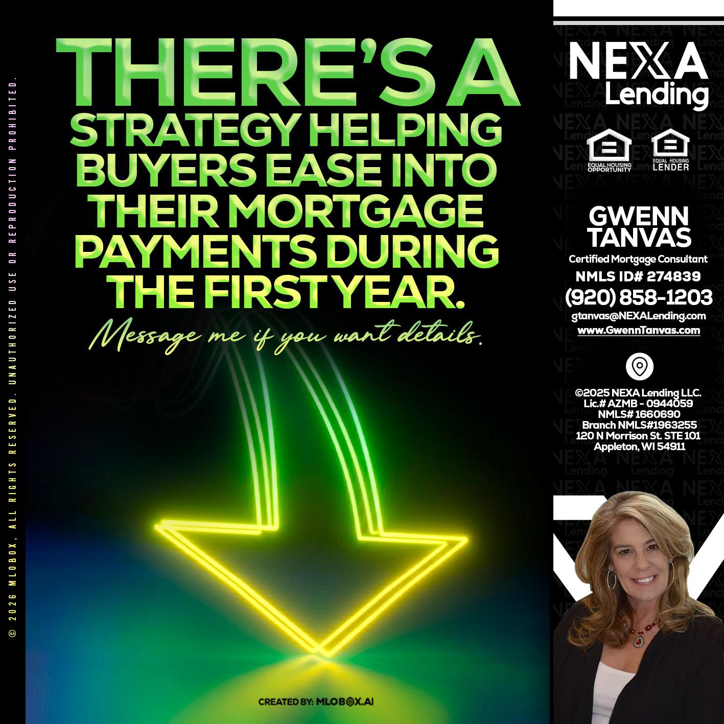 THERES A STATEGY - Gwenn Tanvas -Certified Mortgage Consultant