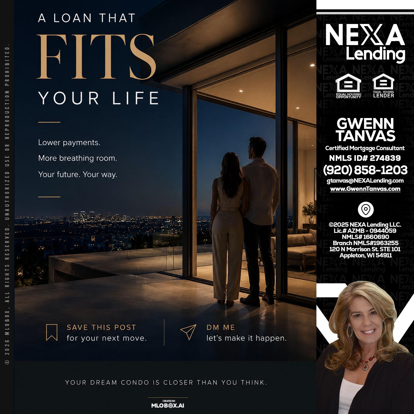 LOANS THAT FIT - Gwenn Tanvas -Certified Mortgage Consultant