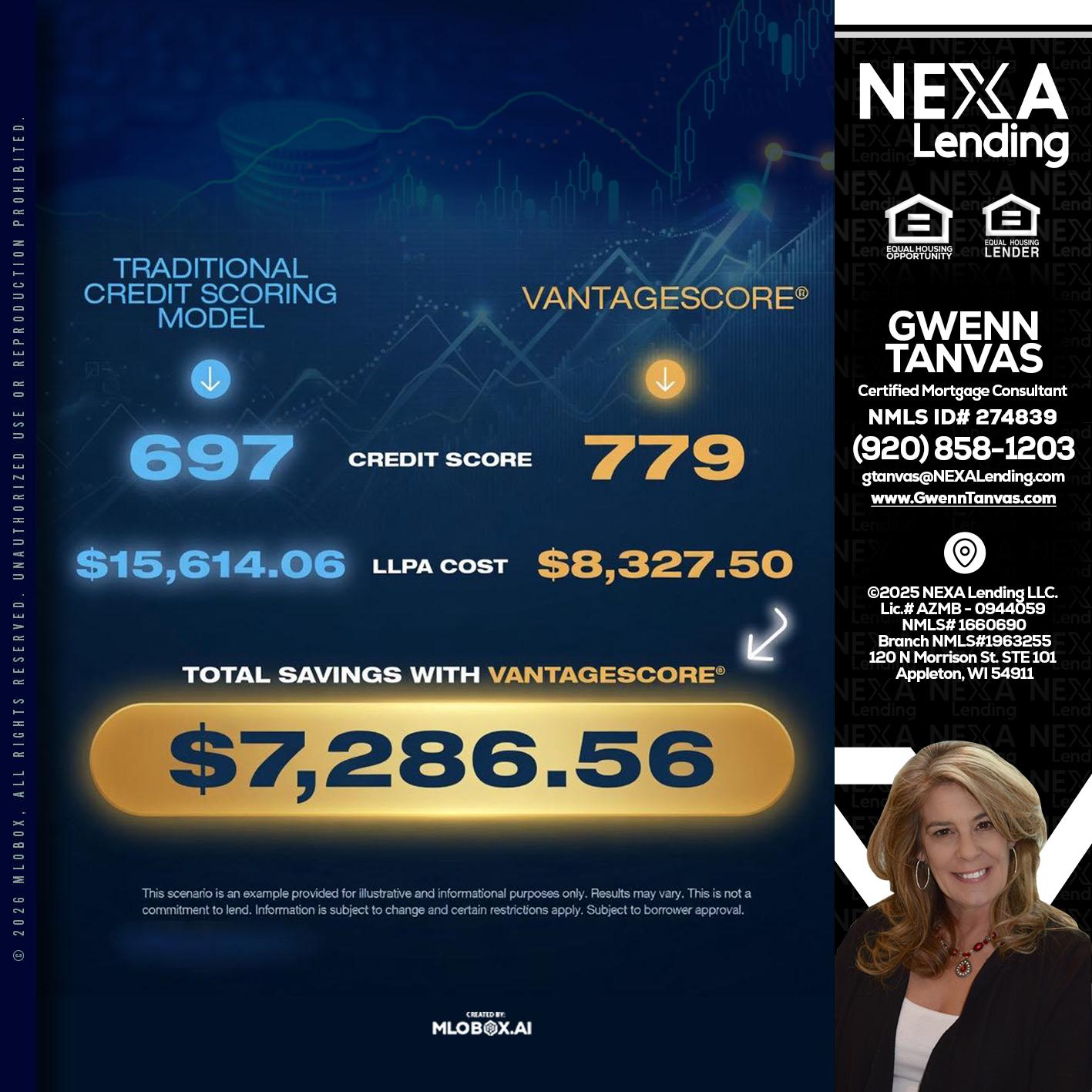 $7,286.56 - Gwenn Tanvas -Certified Mortgage Consultant