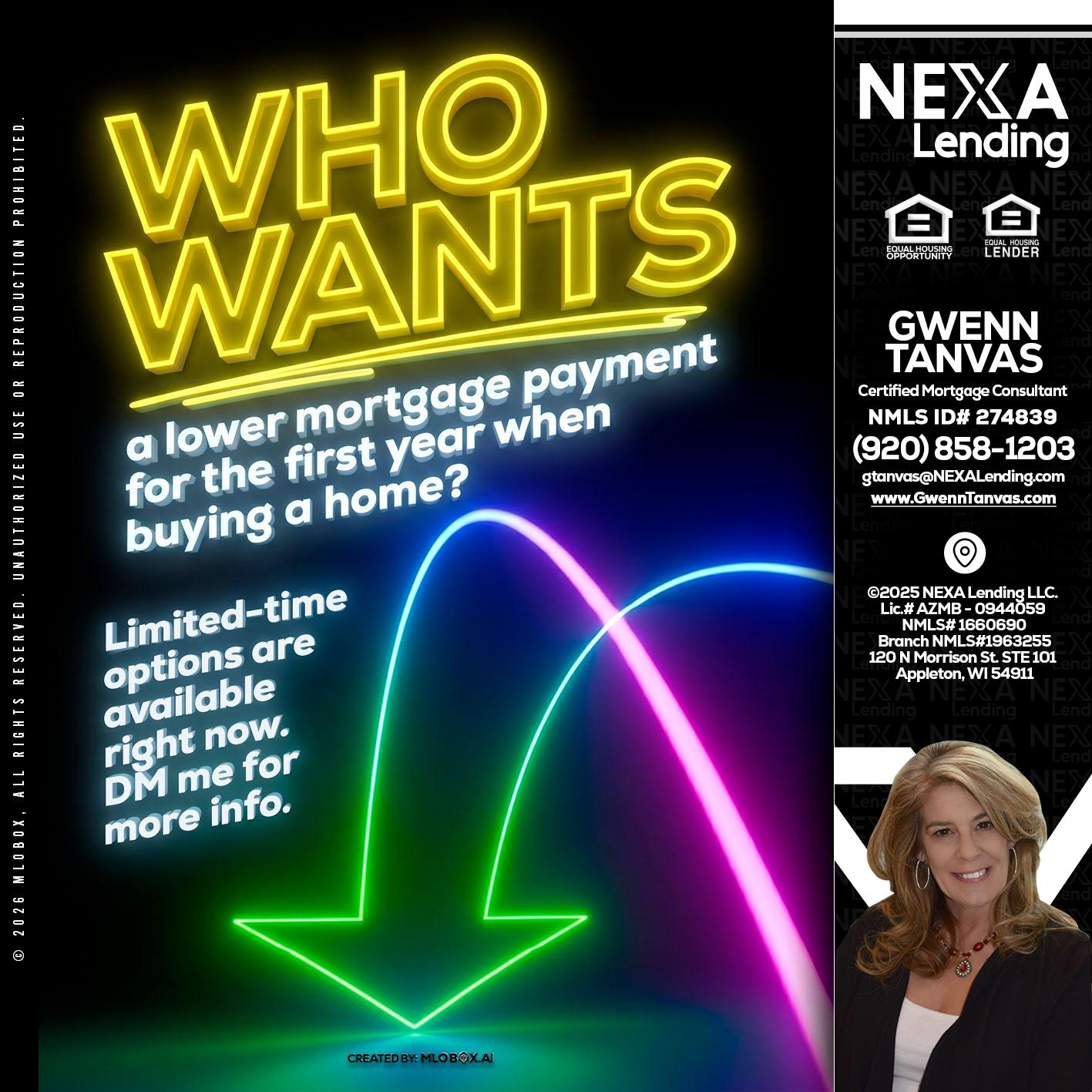 WHO WANTS - Gwenn Tanvas -Certified Mortgage Consultant