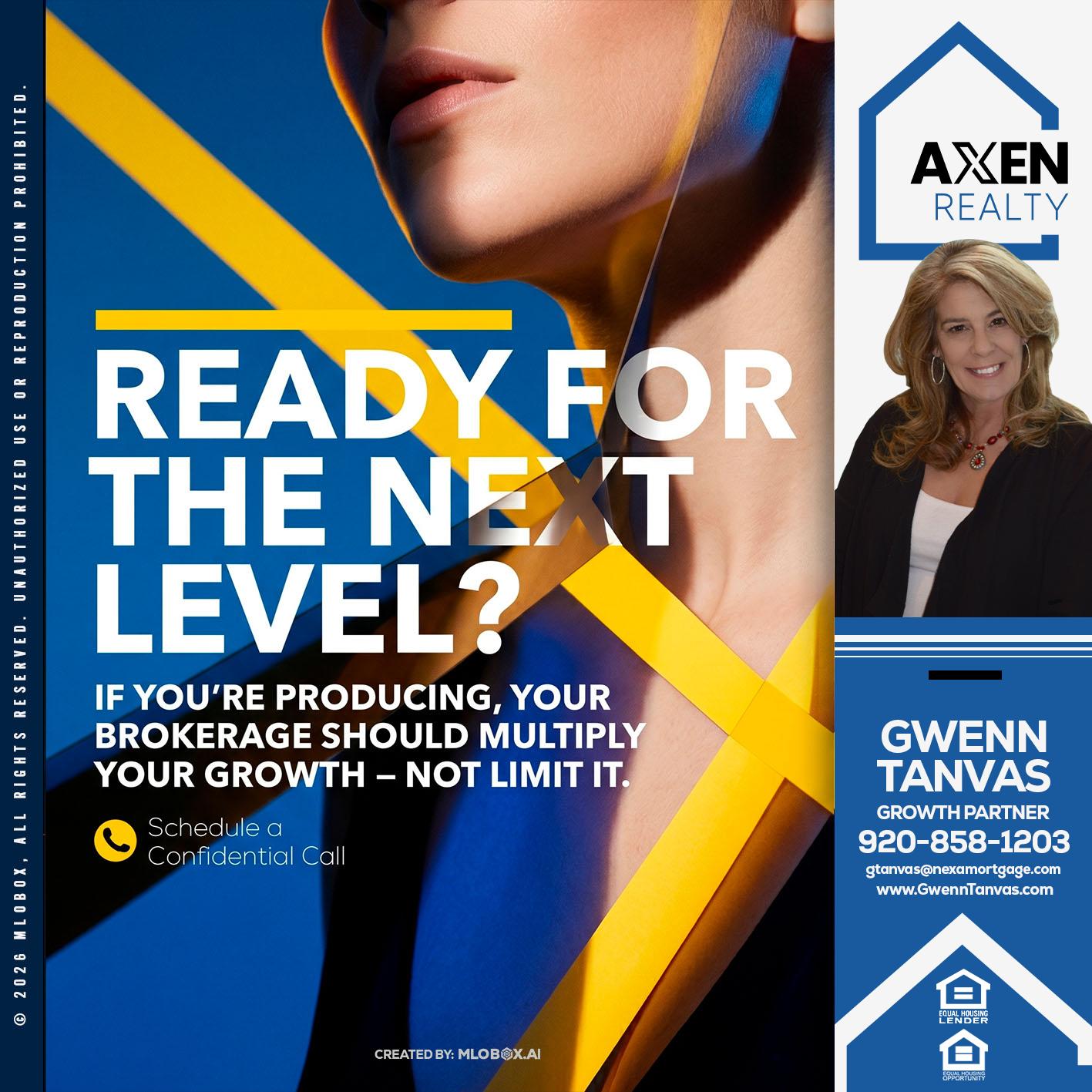 ready for the next - Gwenn Tanvas -Certified Mortgage Consultant