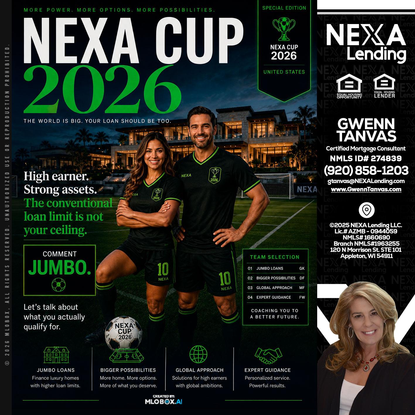 NEXA CUP 2026 - Gwenn Tanvas -Certified Mortgage Consultant