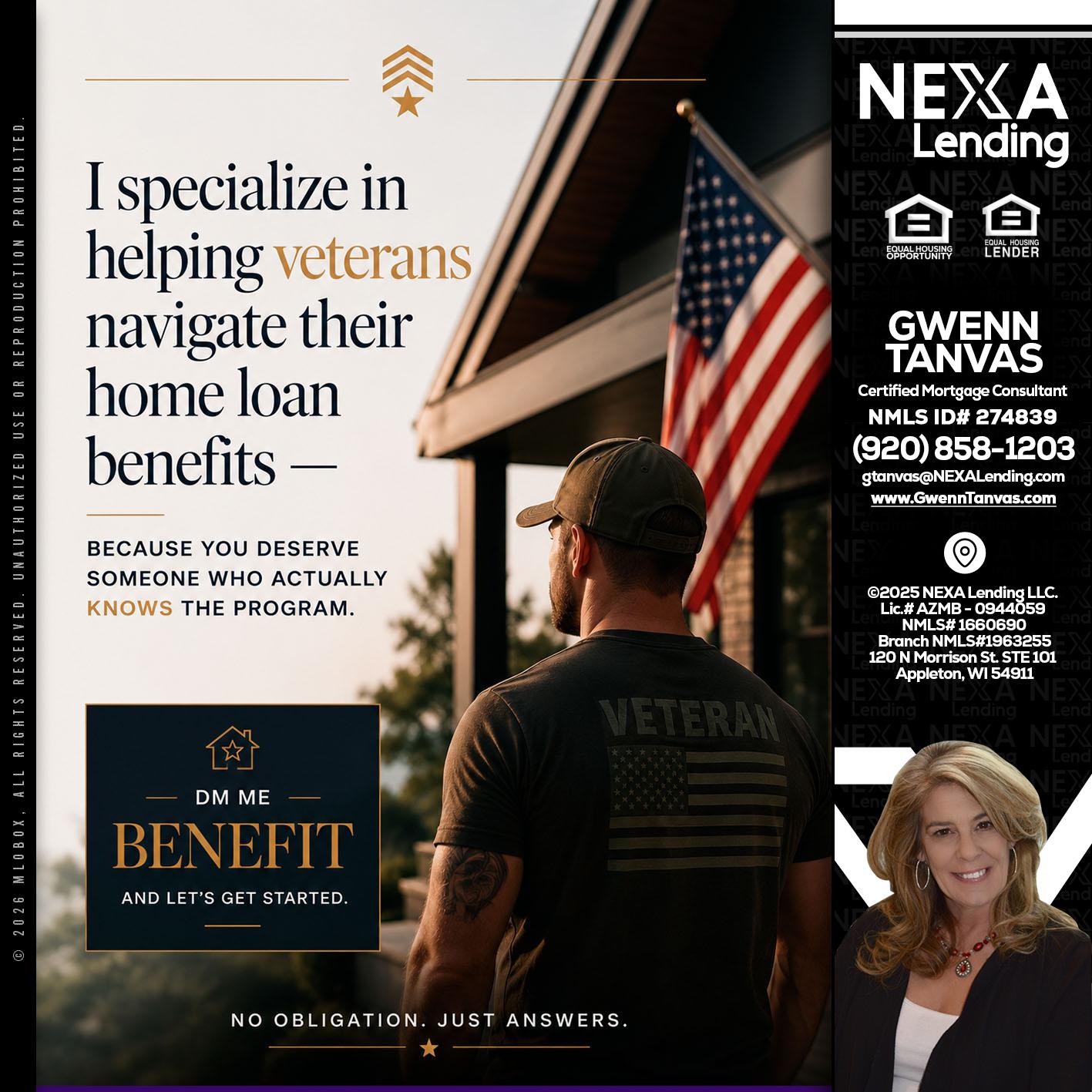 I SPECIALIZE - Gwenn Tanvas -Certified Mortgage Consultant