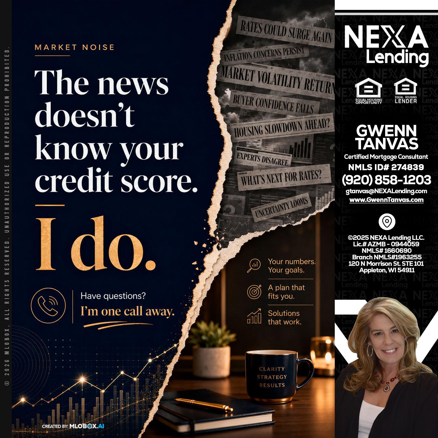 MARKET NOISE - Gwenn Tanvas -Certified Mortgage Consultant
