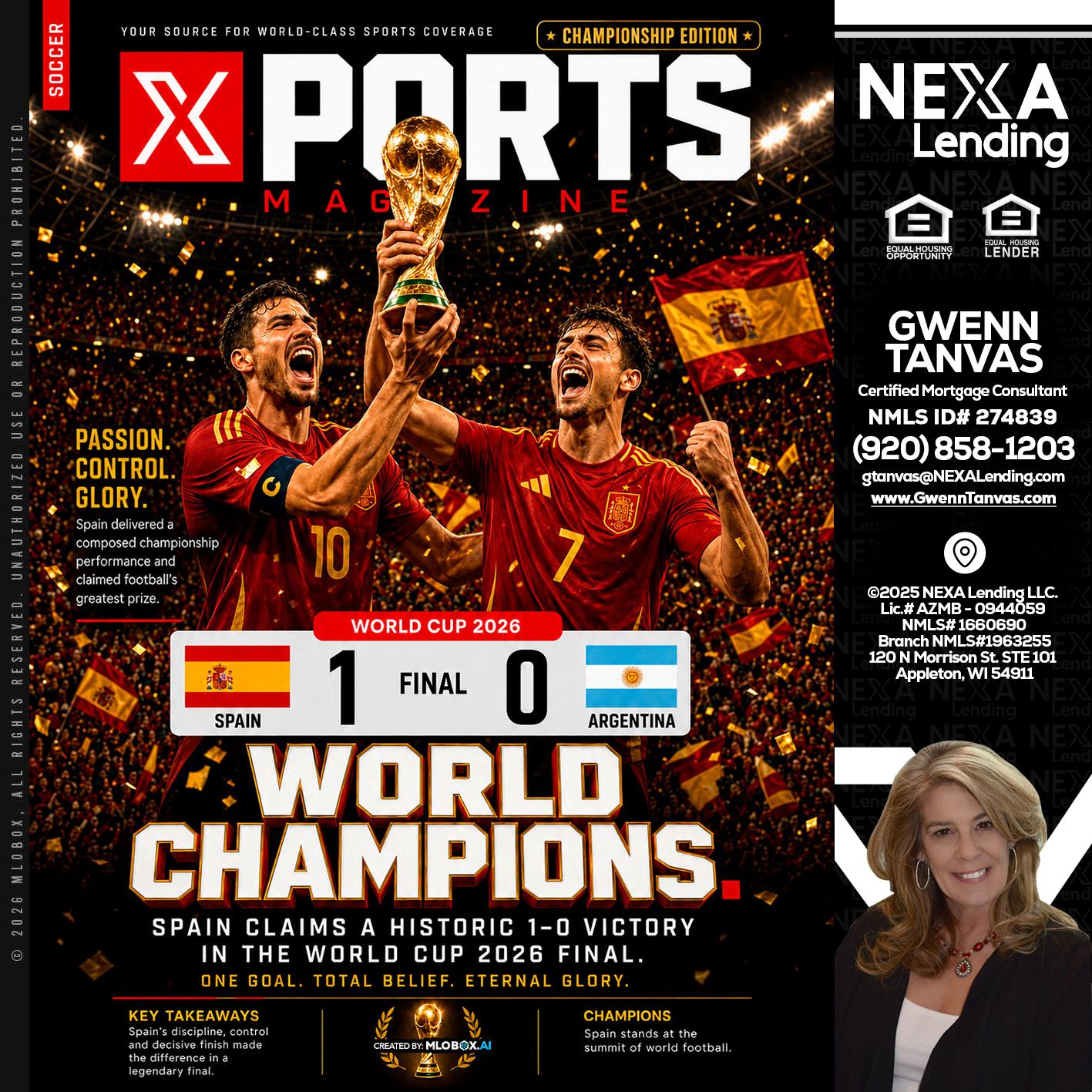 SPAIN CHAMPION - Gwenn Tanvas -Certified Mortgage Consultant