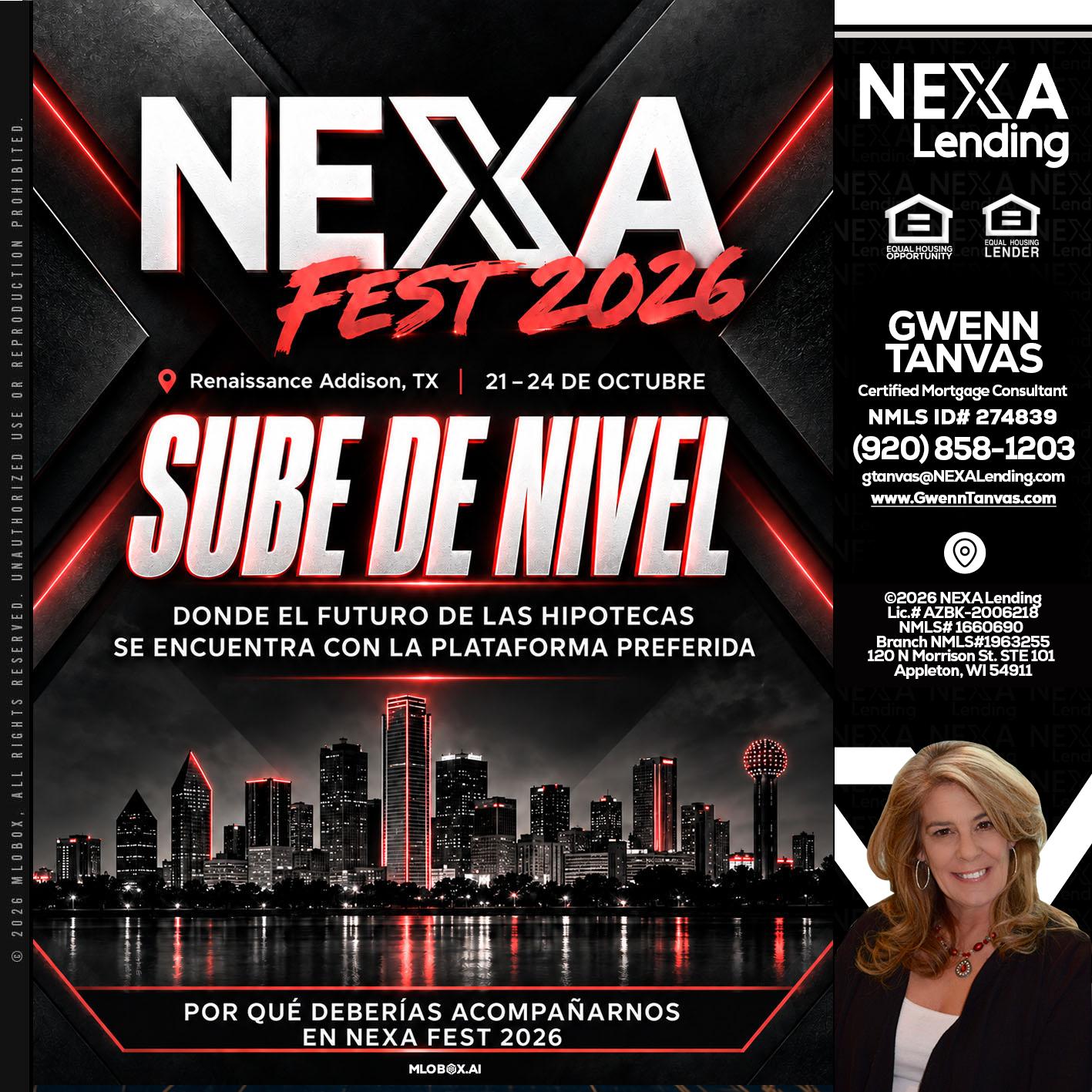 NEXA fest 2026 - Gwenn Tanvas -Certified Mortgage Consultant