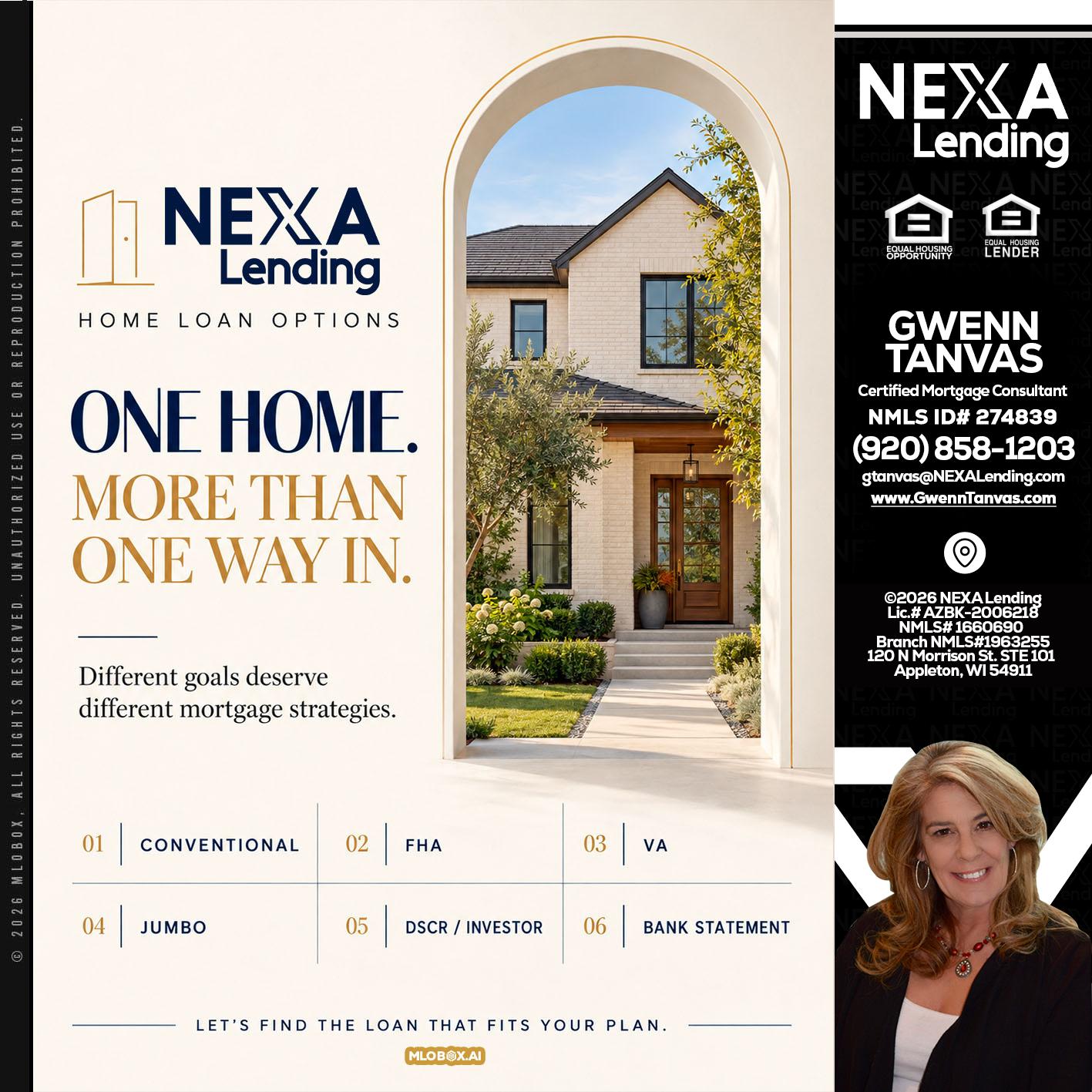 ONE HOME - Gwenn Tanvas -Certified Mortgage Consultant