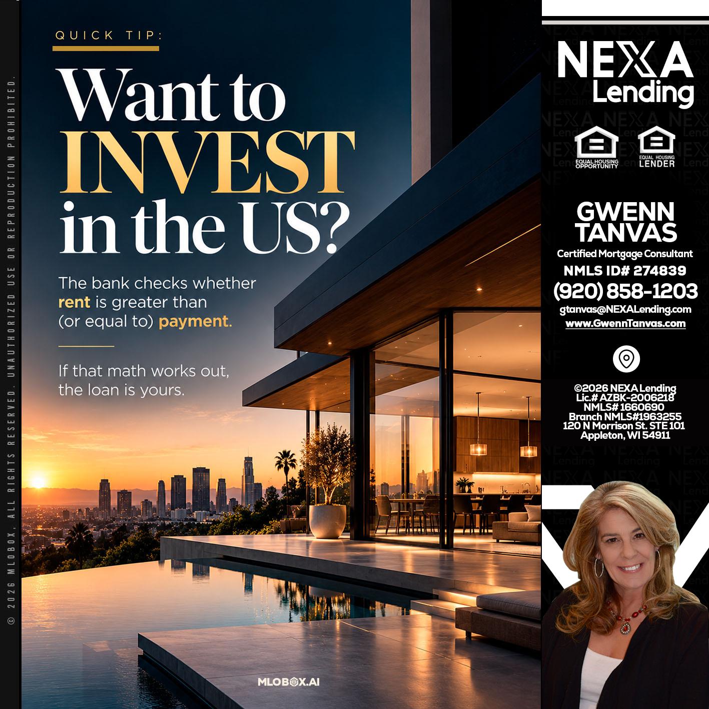 QUICK TIP - Gwenn Tanvas -Certified Mortgage Consultant